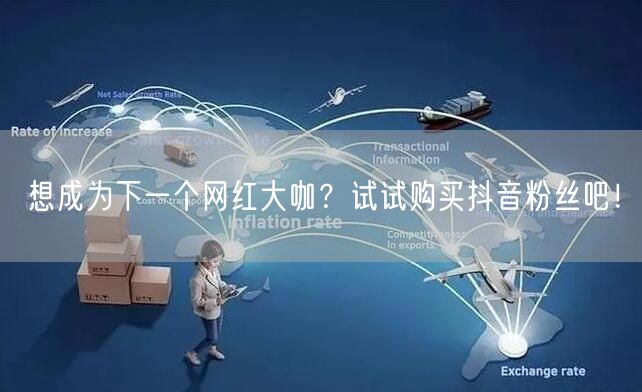 想成为下一个网红大咖？试试购买抖音粉丝吧！