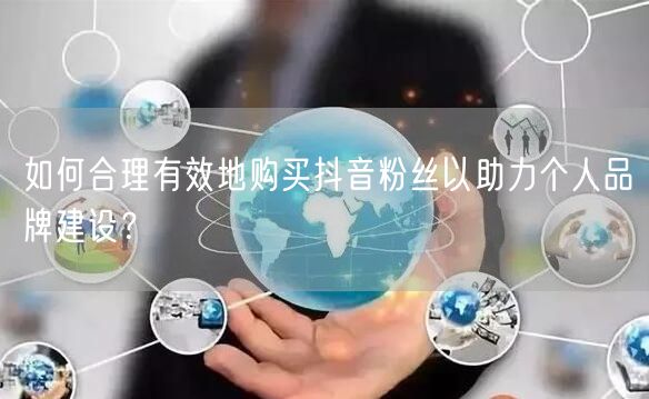 如何合理有效地购买抖音粉丝以助力个人品牌建设？